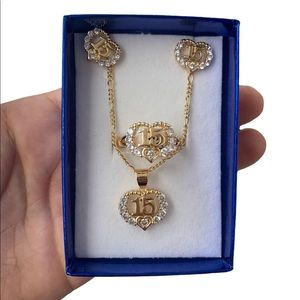 Brazilian Gold Quinceañera Set